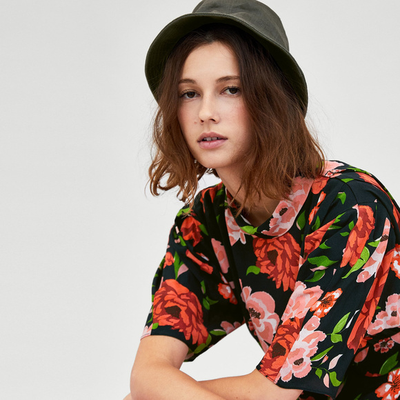 Zara Tops Zara Floral Top Poshmark